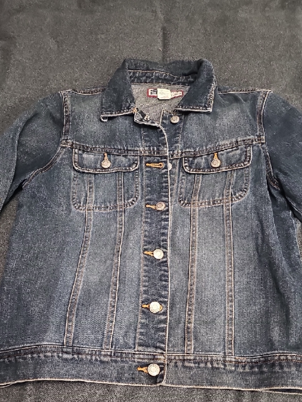 Old Navy Dark Blue Kids Denim Jacket - Picture 2 of 10